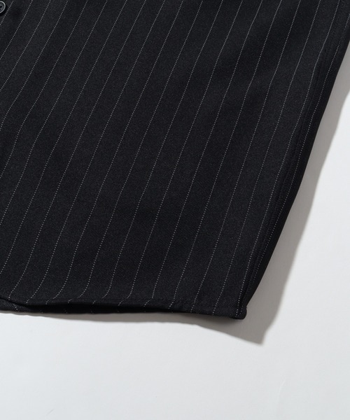 Dickies（ディッキーズ）の「【GENUINE DICKIES/ジェニュインディッキーズ】 刺繍ロゴ ストライプデザイン 半袖オープンカラーシャツ（シャツ/ブラウス・メンズ・ブラック/ブルー・M/L/XL）」の12枚目の写真