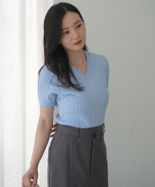 EIMY ISTOIRE（エイミーイストワール）の「ウェストデザインスカート（スカート・レディース・ベージュ/ストライプ/アイボリー・S/M）」の22枚目の写真