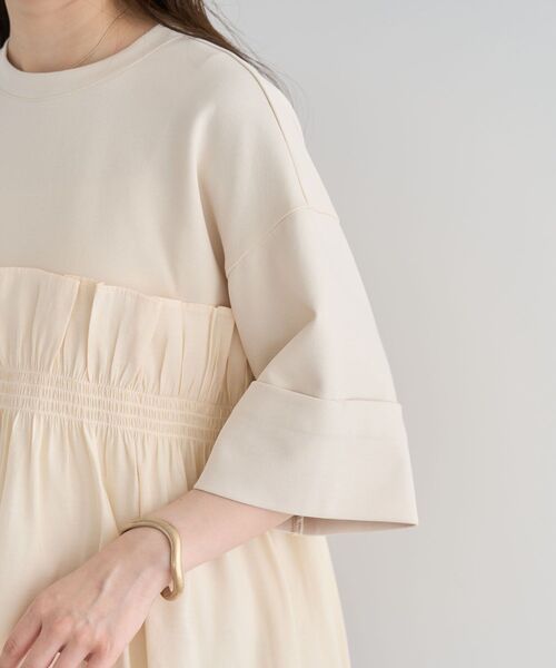 ELENCARE DUE（エレンカーレデュエ）の「・ELENCARE DUE ドッキングプルオーバー（Tシャツ/カットソー・レディース・チャコールグレー/ブラック/オフホワイト・FREE）」の13枚目の写真