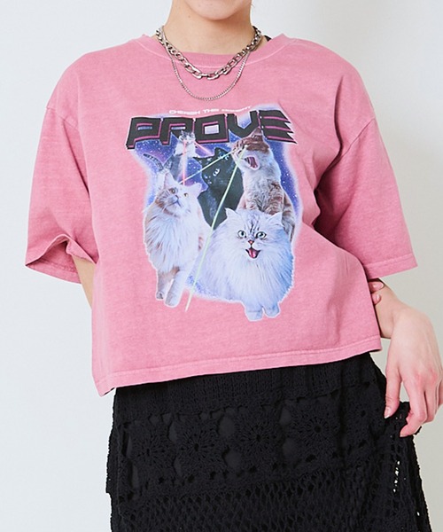 GORGE(ゴージ)の「《ピグメント加工×レトログラフィック》レディース 半袖Tシャツ ヴィンテージ風プリント 春夏秋(Tシャツ/カットソー・レディース・ブラック/ネイビー/カーキ/ピンク・F)」の17枚目の写真