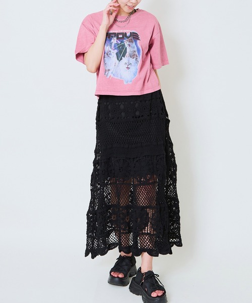 GORGE(ゴージ)の「《ピグメント加工×レトログラフィック》レディース 半袖Tシャツ ヴィンテージ風プリント 春夏秋(Tシャツ/カットソー・レディース・ブラック/ネイビー/カーキ/ピンク・F)」の18枚目の写真