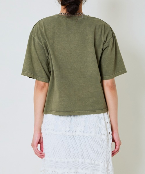 GORGE(ゴージ)の「《ピグメント加工×レトログラフィック》レディース 半袖Tシャツ ヴィンテージ風プリント 春夏秋(Tシャツ/カットソー・レディース・ブラック/ネイビー/カーキ/ピンク・F)」の21枚目の写真