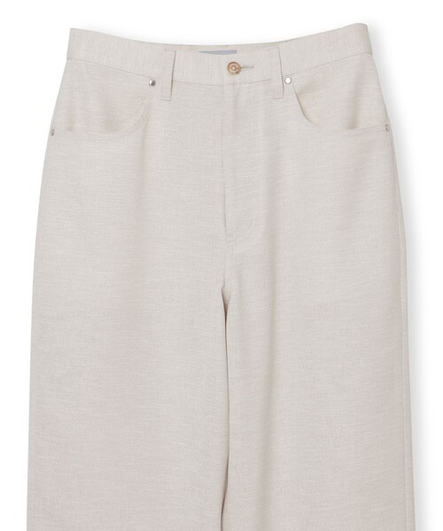 MACKINTOSH PHILOSOPHY（ﾏｯｷﾝﾄｯｼｭ ﾌｨﾛｿﾌｨｰ）の「GREY LABEL ドライタッチオックスワイドパンツ（その他パンツ・レディース・ダークネイビー/ベージュ・6/2）」の4枚目の写真