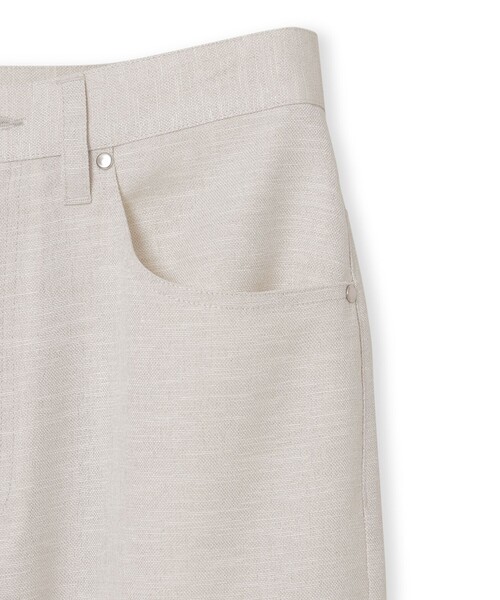 MACKINTOSH PHILOSOPHY（ﾏｯｷﾝﾄｯｼｭ ﾌｨﾛｿﾌｨｰ）の「GREY LABEL ドライタッチオックスワイドパンツ（その他パンツ・レディース・ダークネイビー/ベージュ・6/2）」の6枚目の写真