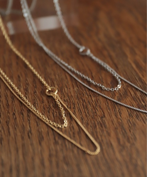 rapiecage（ラピエサージュ）の「サイドリング2連ネックレス（ネックレス・レディース・シルバー/ゴールド・FREE）」の5枚目の写真