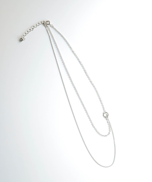 rapiecage（ラピエサージュ）の「サイドリング2連ネックレス（ネックレス・レディース・シルバー/ゴールド・FREE）」の10枚目の写真