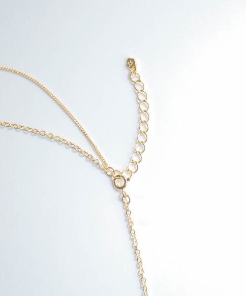 rapiecage（ラピエサージュ）の「サイドリング2連ネックレス（ネックレス・レディース・シルバー/ゴールド・FREE）」の6枚目の写真