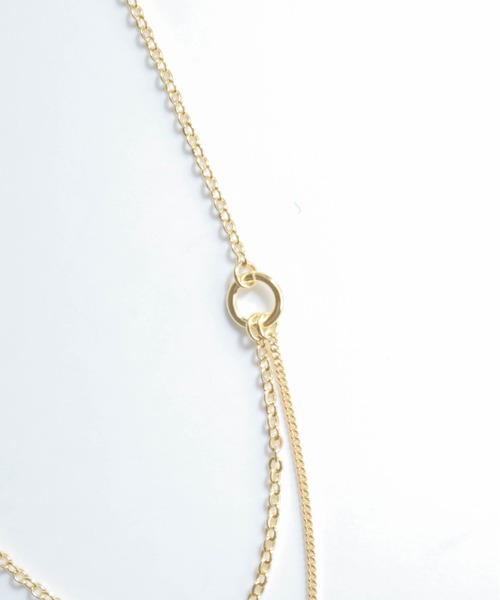 rapiecage（ラピエサージュ）の「サイドリング2連ネックレス（ネックレス・レディース・シルバー/ゴールド・FREE）」の7枚目の写真