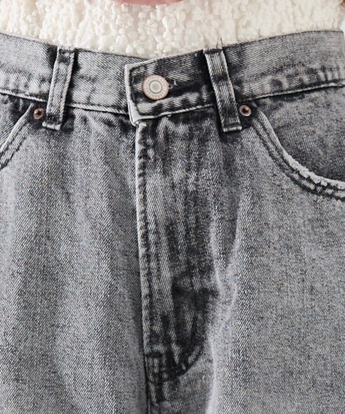 REDYAZEL（レディアゼル）の「サイドダメージワイドパンツ（デニムパンツ・レディース・ブラック/ブルー/オフホワイト・SMALL/MEDIUM）」の15枚目の写真