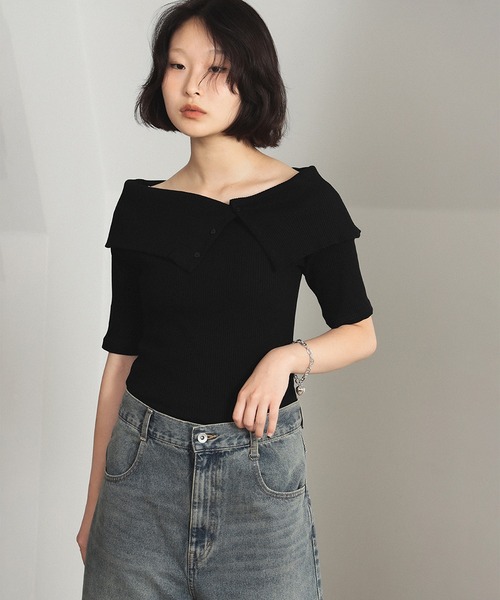 Ray BEAMS ビームス オフショルダー ブラック 2way ワンピース Ray BEAMS ビームス オフショルダー ブラック 2way ワンピース