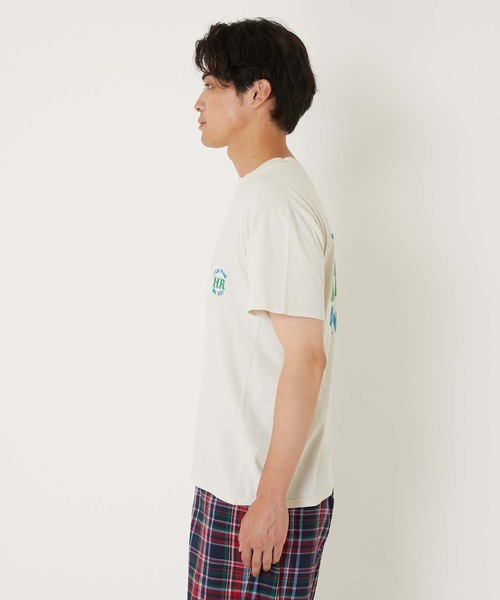 HOLLYWOOD RANCH MARKET（ハリウッドランチマーケット）の「CS0011 i am from HRM ショートスリーブ Tシャツ（Tシャツ/カットソー・メンズ・ナチュラル/グレー・SMALL/LARGE/MEDIUM/X-LARGE/X-SMALL）」の7枚目の写真