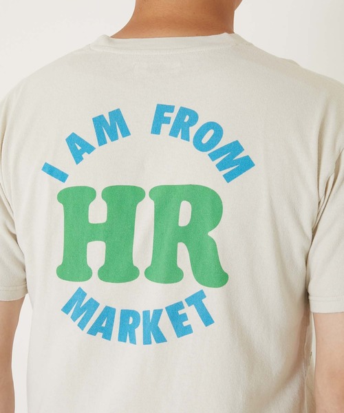 HOLLYWOOD RANCH MARKET（ハリウッドランチマーケット）の「CS0011 i am from HRM ショートスリーブ Tシャツ（Tシャツ/カットソー・メンズ・ナチュラル/グレー・SMALL/LARGE/MEDIUM/X-LARGE/X-SMALL）」の4枚目の写真