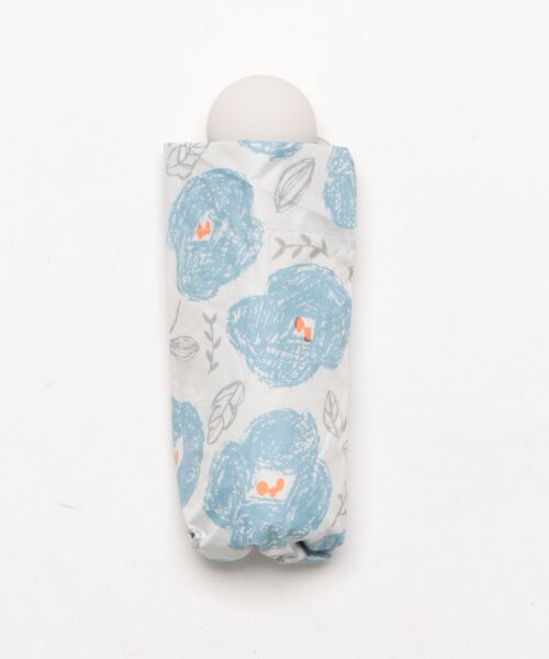 ammy.(エイミードット)の「【 ammy. / エイミードット 】 花柄 晴雨兼用 コンパクト 折り畳み傘 ( 雨傘 / 日傘 )(折りたたみ傘・レディース・ライトブルー/マルチ/ライトピンク/オレンジ・FREE)」の12枚目の写真