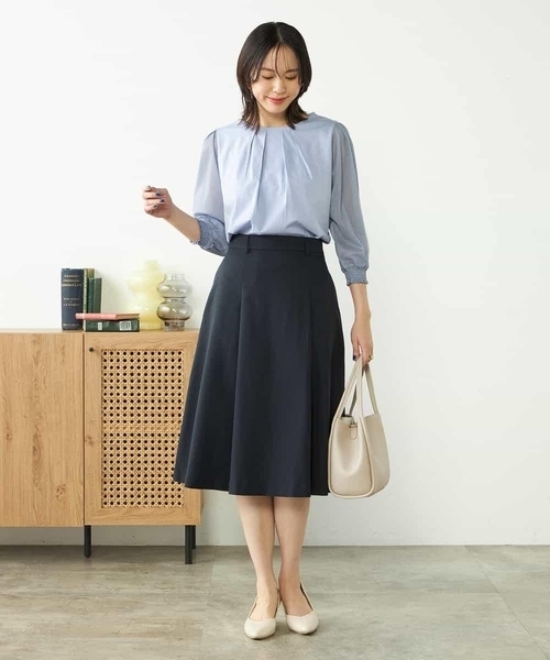a.v.v(アーヴェヴェ)の「シアースリーブカットソー(Tシャツ/カットソー・レディース・ホワイト/ライラック/ブラック・36/38/40/42/34)」の8枚目の写真