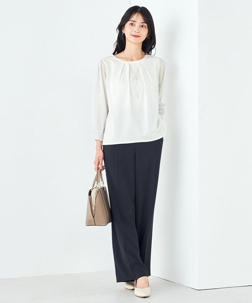 a.v.v(アーヴェヴェ)の「シアースリーブカットソー(Tシャツ/カットソー・レディース・ホワイト/ライラック/ブラック・36/38/40/42/34)」の13枚目の写真
