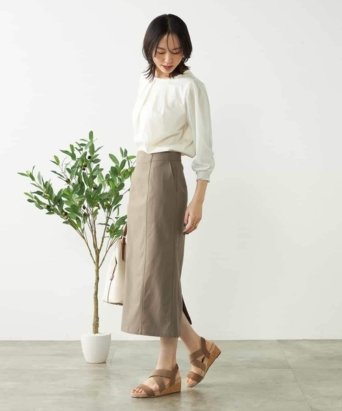 a.v.v(アーヴェヴェ)の「シアースリーブカットソー(Tシャツ/カットソー・レディース・ホワイト/ライラック/ブラック・36/38/40/42/34)」の16枚目の写真