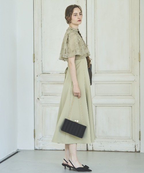 美品✨アンドクチュール ケープレイヤードドレス　アイボリーAnd couture AND COUTURE/ワンピース/ドレス｜公式オンラインショップ