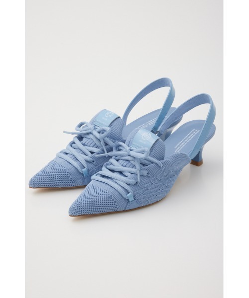 美品MAISON MAVERICK PRESENTS ニットレースアップヒール Knit Lace-Up Sneaker Heels - Green – MAISON MAVERICK PRESENTS
