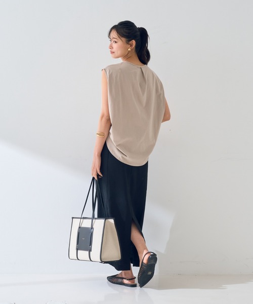Rouge vif(ルージュヴィフ)の「【DEMELLIER/デメリエー】The Capri キャンパストートバッグ(トートバッグ・レディース・ブラック・フリー)」の11枚目の写真