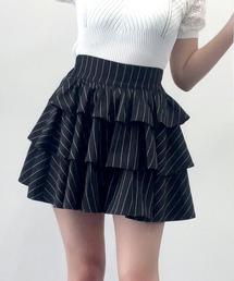 Diable baiser（ディアブルベーゼ）の「3段ティアードミニスカパン【大きいサイズ有】（スカート）」
