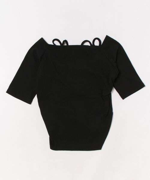 GORGE(ゴージ)の「《オフショル×ドロスト》レディース テレコ半袖トップス セクシー カジュアル 春夏秋(Tシャツ/カットソー・レディース・ブラック/オフホワイト/チャコール・F)」の20枚目の写真