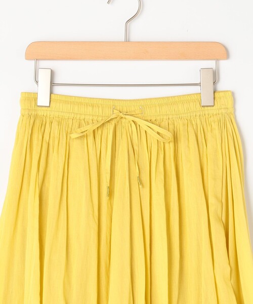 MICO COULIER（ミコクリエ）の「綿ボイルエアリーギャザースカート（スカート・レディース・イエロー/チャコールグレー/ブルー系その他/グレー系その他・38）」の22枚目の写真
