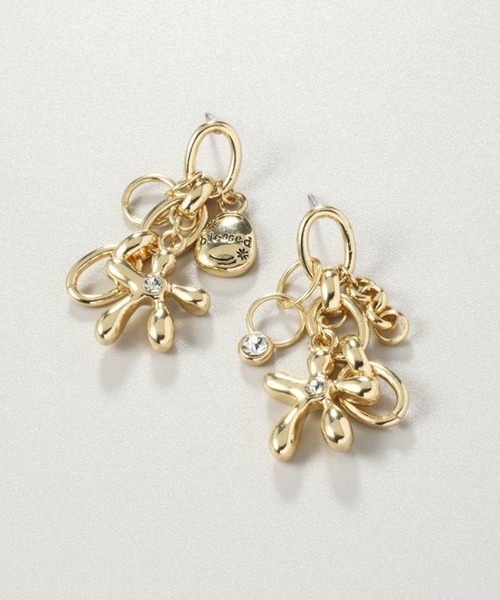 GOLDY(ゴールディ)の「【GOLDY】カラー グリント フラワー チャーム ピアス 1250402(ピアス(両耳用)・レディース・シルバー/ゴールド/シルバー×ゴールド・FREE)」の12枚目の写真