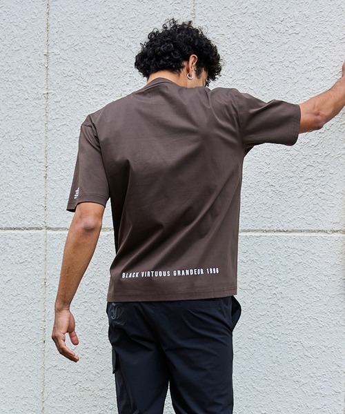VIRTUOUS(バーチャス)の「【VIRTUOUS/バーチャス】コットンシルケットフロントロゴ半袖Tシャツ(Tシャツ/カットソー・メンズ・ホワイト系その他/ホワイト/ブラウン/ブラック・X-LARGE/LARGE/MEDIUM)」の12枚目の写真
