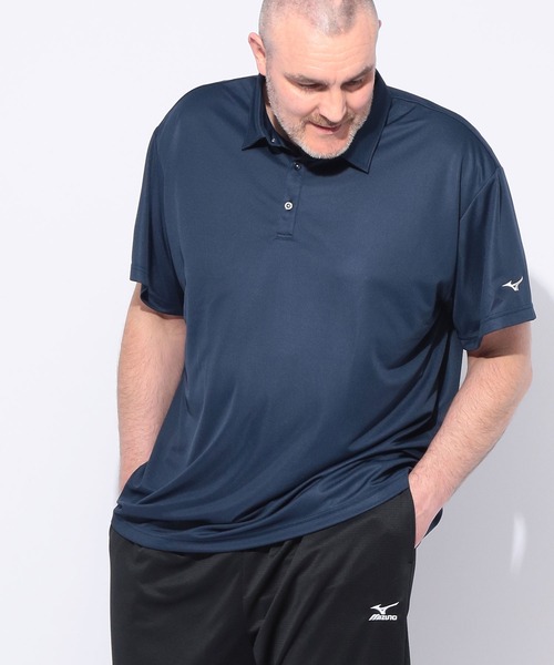 MIZUNO(ミズノ )の「MIZUNO (ミズノ) NAVIDRY 無地 半袖 ポロシャツ(ポロシャツ・メンズ・ブラック/ネイビー/ホワイト・4L/5L/3L)」の12枚目の写真