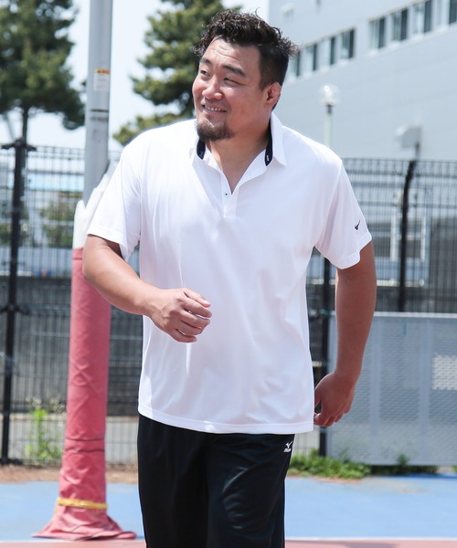 坊*道様 ウノピュウノウ グアーレトレ 半袖ポロシャツ ブラウンx白 坊*道様 ウノピュウノウ グアーレトレ 半袖ポロシャツ ブラウンx