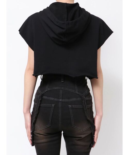 EMODA（エモダ）の「カバージップフーディ（Tシャツ/カットソー・レディース・ブラック/ブラウン/ホワイト・FREE）」の7枚目の写真