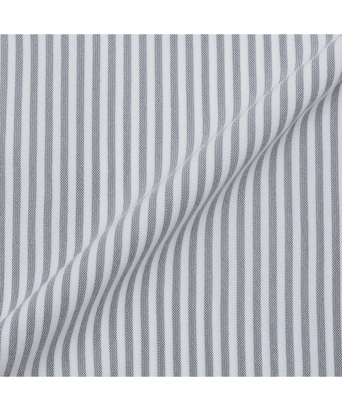 TOKYO SHIRTS（トウキョウシャツ）の「形態安定ノンアイロン ドゥエボットーニ 半袖ストレッチビジネスワイシャツ（ビジネスシャツ・メンズ・ネイビー・首回り39cm/首回り41cm/首回り42cm/首回り43cm/首回り37cm）」の5枚目の写真