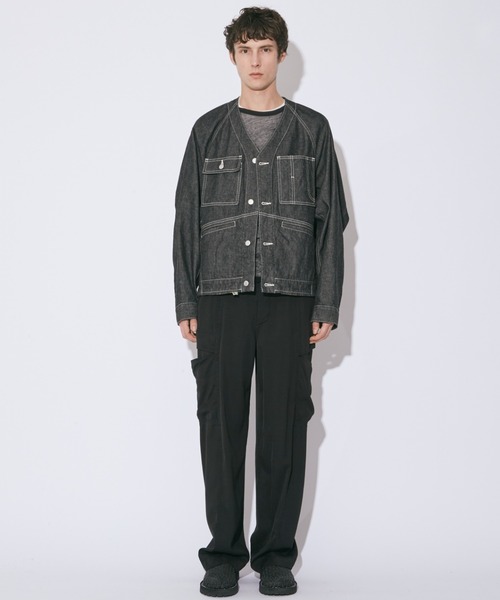 【SALE】 double-end blouson（デニムジャケット denim twill hand left スーツ・フォーマル・ドレス