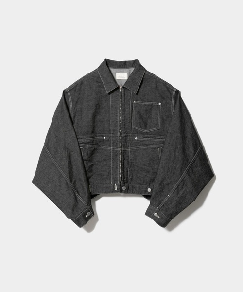 beautiful people 極薄ジャケット double-end left hand twill denim blouson（デニムジャケット