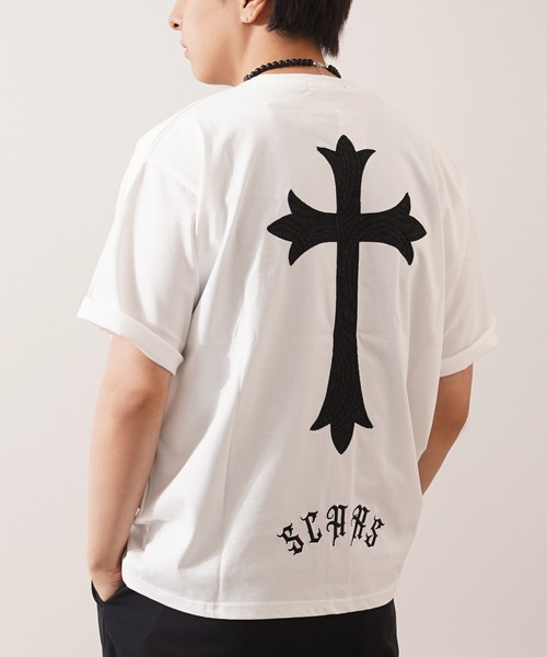 セール】ペイズリークロス アップリケ Tシャツ / Paisley Cross