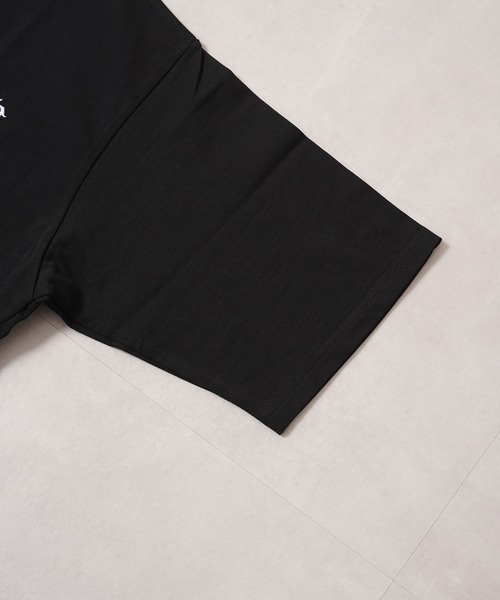 1111clothing（ワンフォークロージング）の「ペイズリークロス アップリケ Tシャツ / Paisley Cross Applique T-Shirt（Tシャツ/カットソー・メンズ・ブラック×ホワイト/ブラック×ブラック/ホワイト×ブラック・M/XL/L）」の7枚目の写真