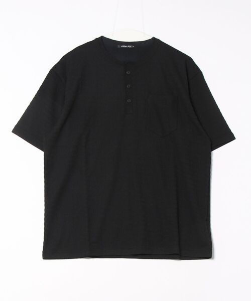 RATTLE TRAP（ラトルトラップ）の「スラブヘンリーネックｔシャツ（Tシャツ/カットソー・メンズ・ホワイト/ブラウン/ブラック・M/L）」の10枚目の写真
