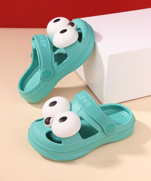 aimoha(アイモハ)の「【aimoha-KIDS-】かわいいビッグアイ 2WAYサンダル (SS)(サンダル・キッズ・イエロー/グリーン/ピンク/ホワイト/ライトグリーン/ブラック・13.0cm/14.0cm/15.0cm/16.0cm/17.0cm/18.0cm)」の4枚目の写真