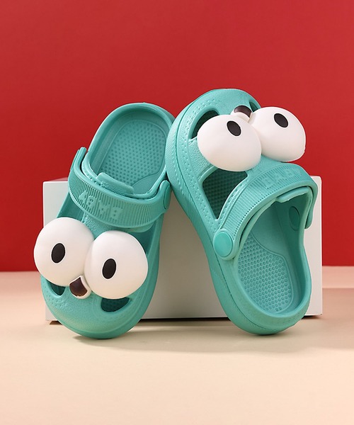 aimoha(アイモハ)の「【aimoha-KIDS-】かわいいビッグアイ 2WAYサンダル (SS)(サンダル・キッズ・イエロー/グリーン/ピンク/ホワイト/ライトグリーン/ブラック・13.0cm/14.0cm/15.0cm/16.0cm/17.0cm/18.0cm)」の7枚目の写真