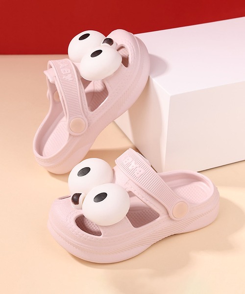 aimoha(アイモハ)の「【aimoha-KIDS-】かわいいビッグアイ 2WAYサンダル (SS)(サンダル・キッズ・イエロー/グリーン/ピンク/ホワイト/ライトグリーン/ブラック・13.0cm/14.0cm/15.0cm/16.0cm/17.0cm/18.0cm)」の8枚目の写真