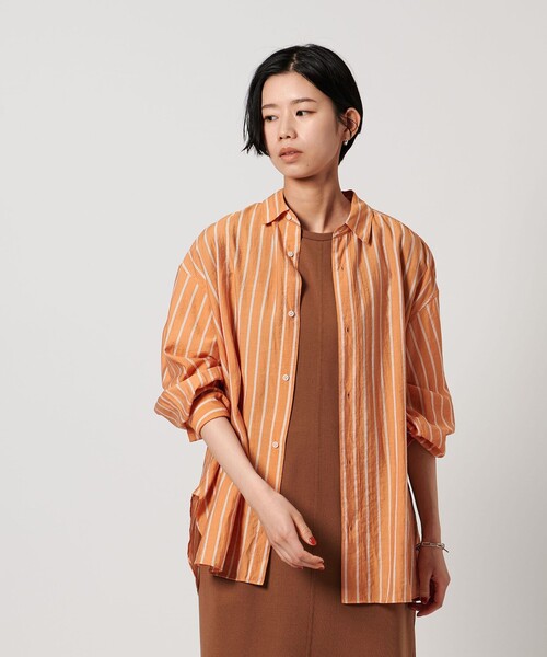 ブラウス シャツ 「CITEN」シアーストライプシャツ レディース CITEN＞シアーストライプシャツ（シャツ/ブラウス）｜CITEN