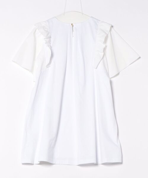 コットン100％/手洗い可】ペプラムブラウス（Tシャツ/カットソー