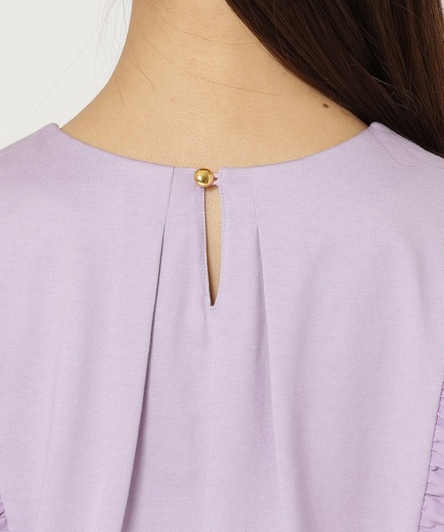 コットン100％/手洗い可】ペプラムブラウス（Tシャツ/カットソー