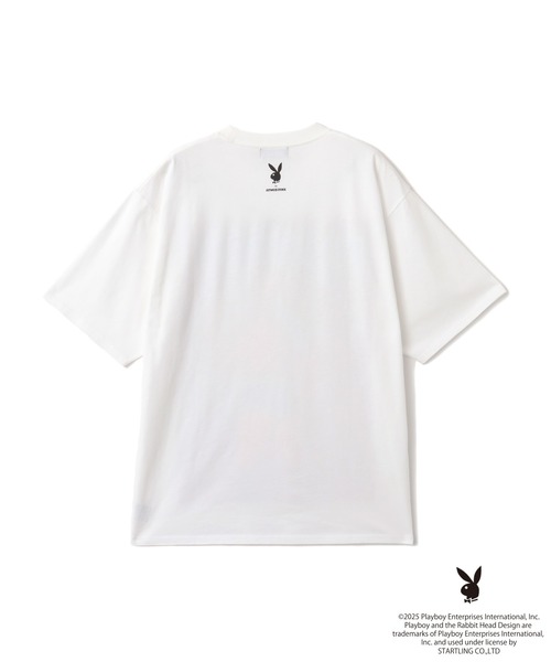 PLAYBOY x atmos pink Big T-shirt / プレイボーイ アトモス
