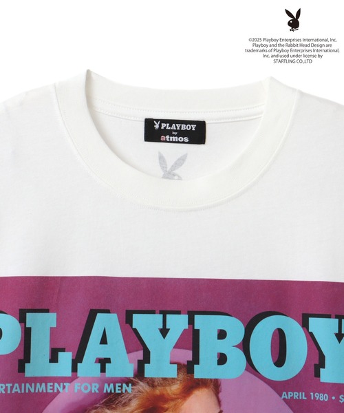 PLAYBOY x atmos pink Big T-shirt / プレイボーイ アトモス