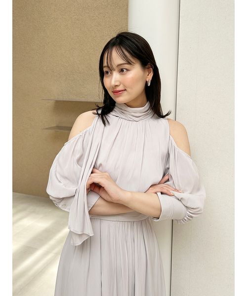 snidel コールドショルダーワンピース SNIDEL ワンピース コールドショルダーワンピース : ZOZOTOWN