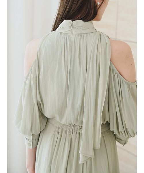 SNIDEL（スナイデル）の「コールドショルダーワンピース（ワンピース