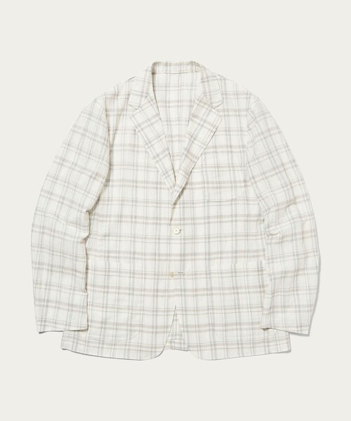 UNITED ARROWS（ユナイテッドアローズ）の「ワッシャー シングル  2ボタンジャケット（テーラードジャケット・メンズ・ホワイト/モカ・50/46/48/52）」の5枚目の写真