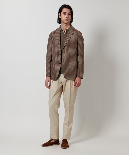 UNITED ARROWS(ユナイテッドアローズ)の「ワッシャー シングル 2ボタンジャケット(テーラードジャケット・メンズ・ホワイト/モカ・50/46/48/52)」の6枚目の写真