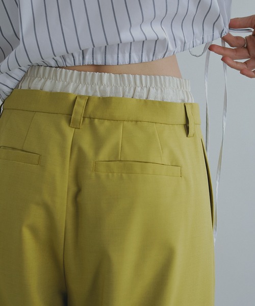 MANOF(マノフ)の「COCOON PANEL PANTS(その他パンツ・レディース・ベージュ/イエロー/チャコールグレー・S/M)」の6枚目の写真